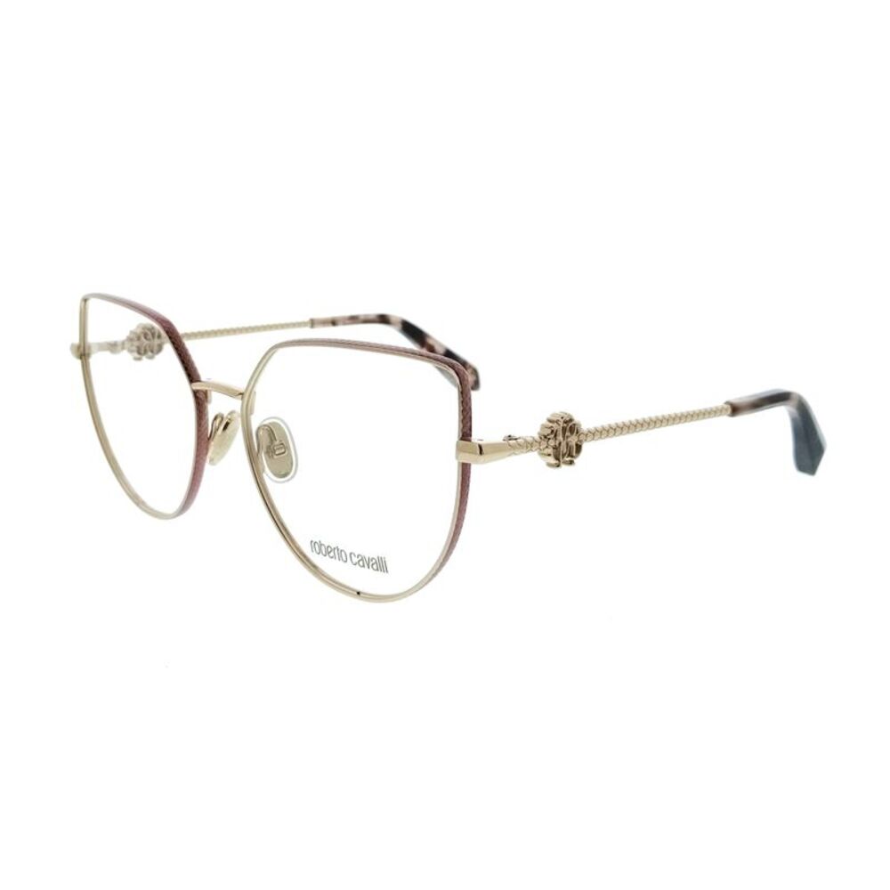 Roberto Cavalli VRC048 560323 Rose Gold Pink Square Womens Optical Frames